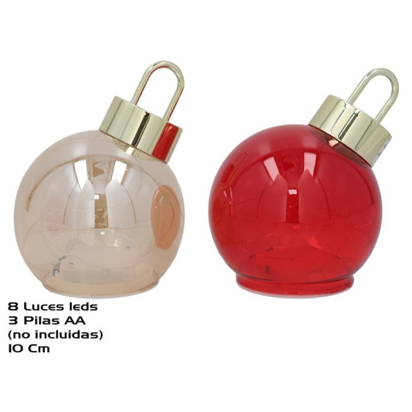 BOLA CRISTAL C/ LED 2STD 10CM