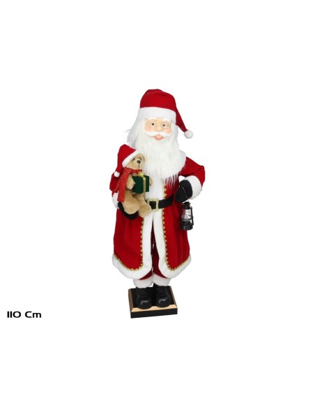 PAPA NOEL EN MOVIMIENTO 110CM C/ LUZ