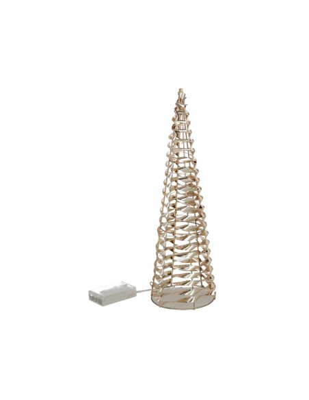 CONO C/40 LUCES 12X12X40CM DORADO