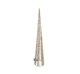 CONO ESTRELLA C/1800 LUCES 35X35X210CM ORO