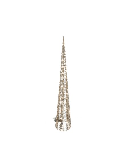 CONO ESTRELLA C/1800 LUCES 35X35X210CM ORO