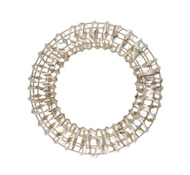 CORONA C/60 LUCES 30X6X30CM DORADO