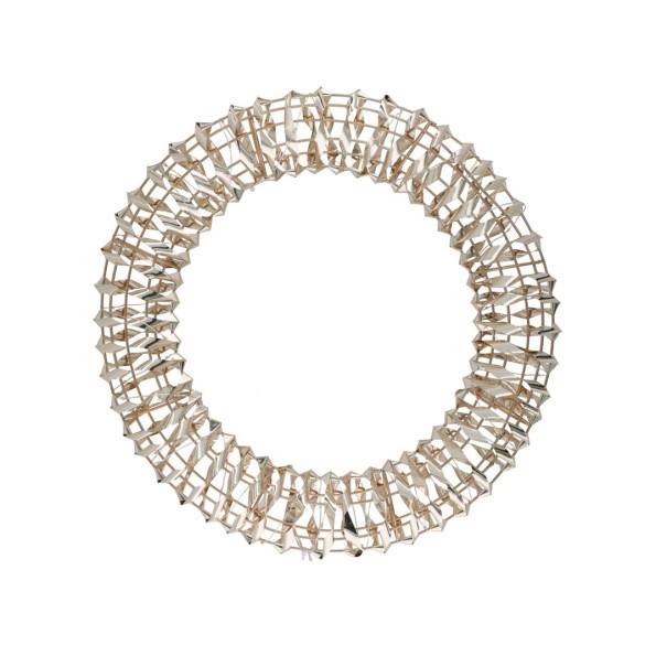 CORONA C/80 LUCES 40X7X40CM DORADO