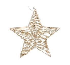 ESTRELLA C/40 LUCES 30X7X30CM DORADO