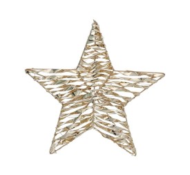 ESTRELLA C/60 LUCES 40X8X40CM DORADO