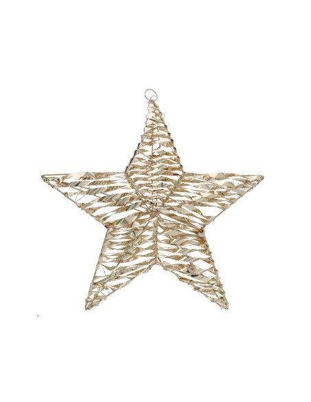ESTRELLA C/80 LUCES 50X10X50CM DORADO