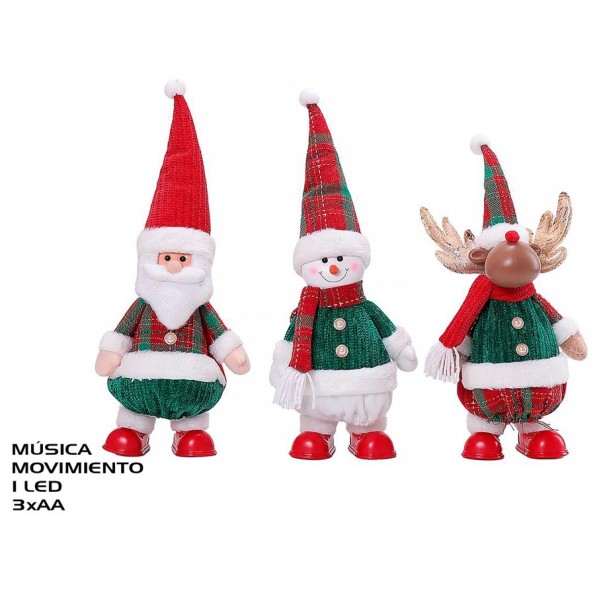 FIGURA C/LUZ MUSICA Y MOV. 3STD 15X9X43CM HAXIH V