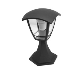 APLIQUE EXTERIOR SOBREMURO PLASTICO NEGRO 1 LUZ BOMBILLA NO