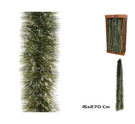 GUIRNALDA DORADA PUNTAS BLANCAS 150MM X 2,7M