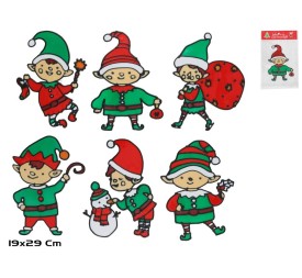 PEGATINA VENTANA NAVIDAD 19X29CM MOD 3