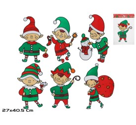 PEGATINA VENTANA NAVIDAD 27X40,5CM MOD 3
