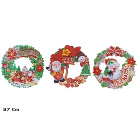 COLGANTE FELIZ NAVIDAD 3 STD D37CM CARCLI