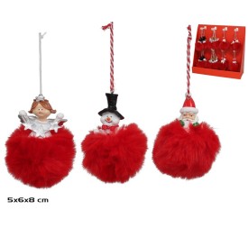 FIGURA COLGANTE 3STD 6X5X8CM ROJO