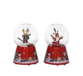 ESFERA NIEVE Y MUSICA 1LED DECO 2STD 11X11X17,5CM