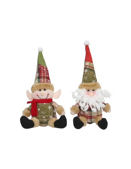 SANTA/DUENDE 2 STD. 10,5X9X23,5CM . MERT.
