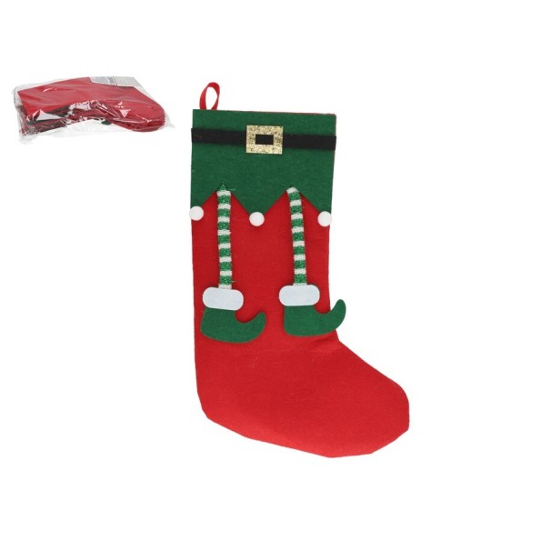 CALCETIN ELFHON 24X38CM ROJO