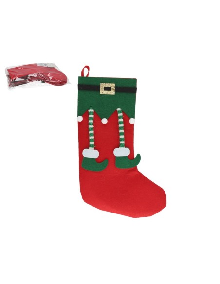 CALCETIN ELFHON 24X38CM ROJO
