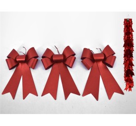 LAZO X3 15X24CM ROJO BRITN