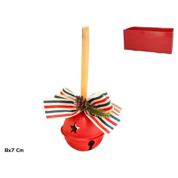 CASCABEL 8X7CM ROJO ZELU