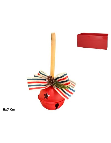 CASCABEL 8X7CM ROJO ZELU