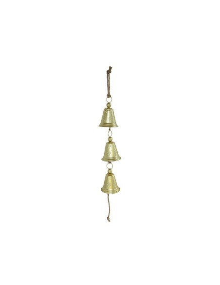CAMPANA METAL X3 15X15X70CM DORADO