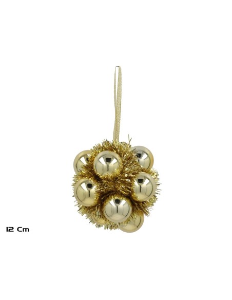 BOLA NAVIDAD 12CM DORADO SELMA
