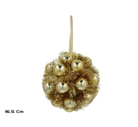 BOLA NAVIDAD 16,5CM DORADO SELMA