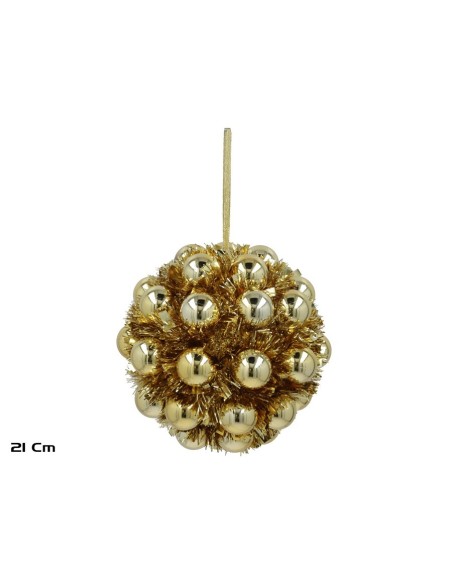 BOLA NAVIDAD 21CM DORADO SELMA