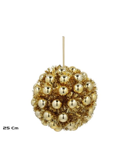 BOLA NAVIDAD 25CM DORADO SELMA