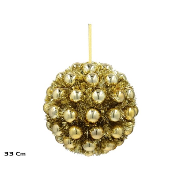 BOLA NAVIDAD 33CM DORADO SELMA