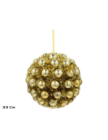 BOLA NAVIDAD 33CM DORADO SELMA