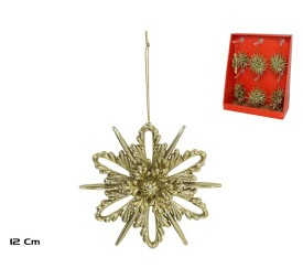 COLGANTE COPO DE NIEVE ORO 12X4CM ANAIS