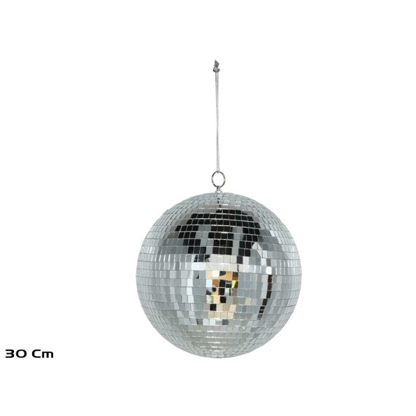 BOLA ESPEJO 30CM PLATA MIREIA