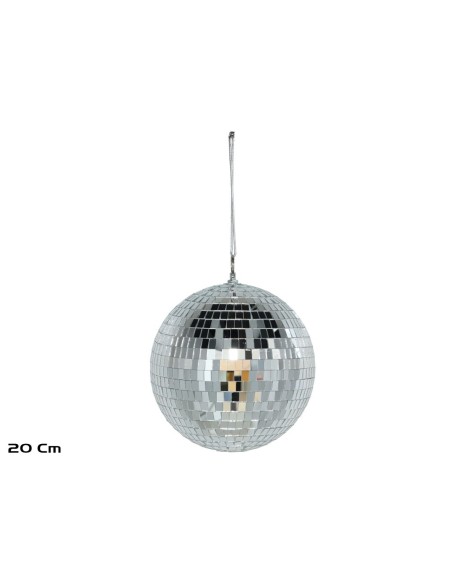 BOLA ESPEJO 20CM PLATA MIREIA
