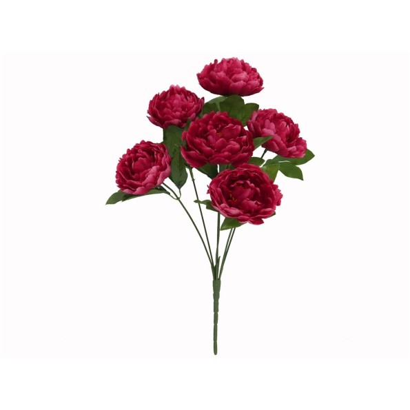 RAMO PEONIA X 6-43 CM (BURDEOS)