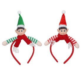 DIADEMA DUENDE NAVIDAD 2 STD 16X26CM LIM