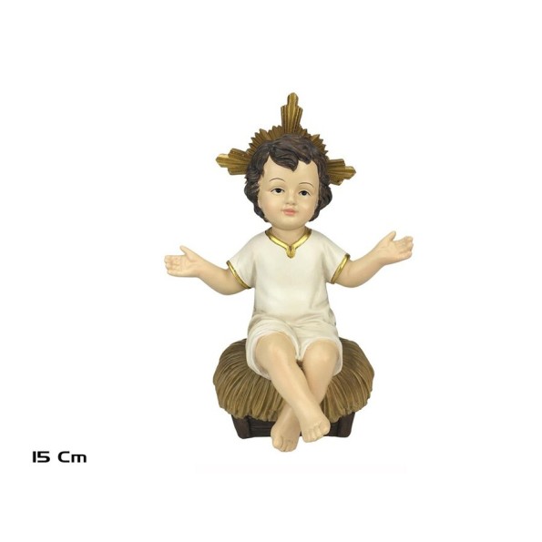 NIÑO JESUS SENTADO 10X9X15CM
