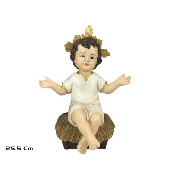 NIÑO JESUS SENTADO 18X15X25,5CM