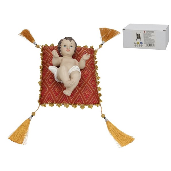 NIÑO JESUS EN CUNA 10X6X20,5CM