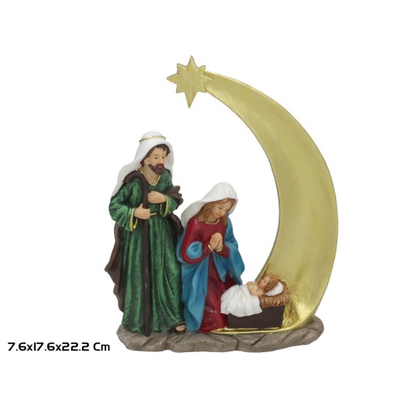 NACIMIENTO CON ESTRELLA 17.6X7.6X22.2CM