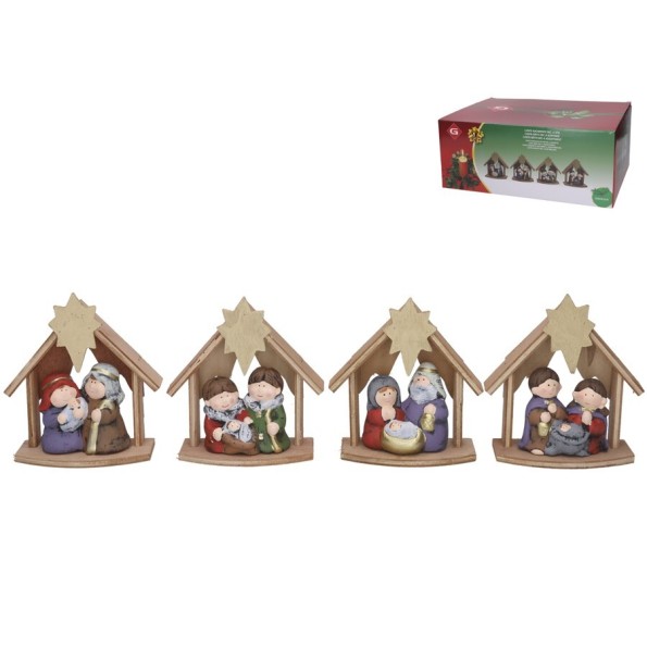PORTAL NACIMIENTO 3PCS 5STD 13X6X15,5CM