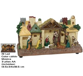 BELEN LED MUSICA 34X13.5X18.5CM