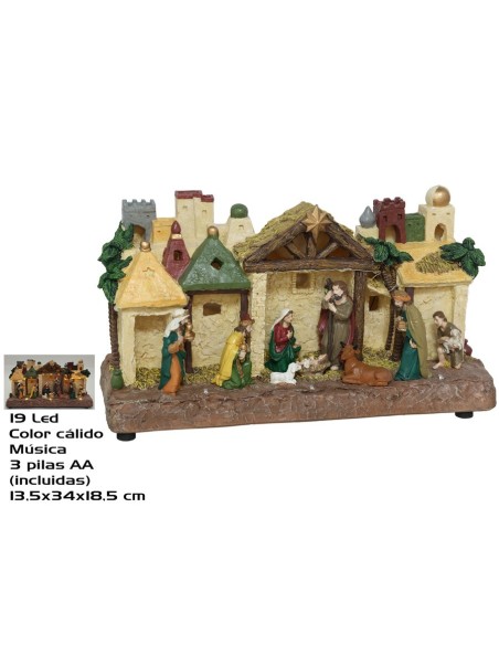 BELEN LED MUSICA 34X13.5X18.5CM