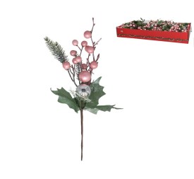 PICK BAYAS ROSA Y HOJAS 25X12CM