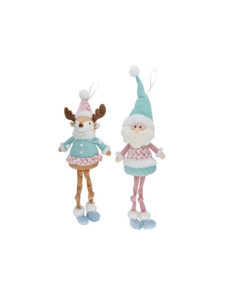 MU?CO PAPA NOEL/CIERVO COLGANTE 2 STD 20X12X50CM