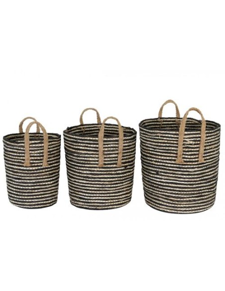 BASKET MAIZE Ø34X37CM S/3