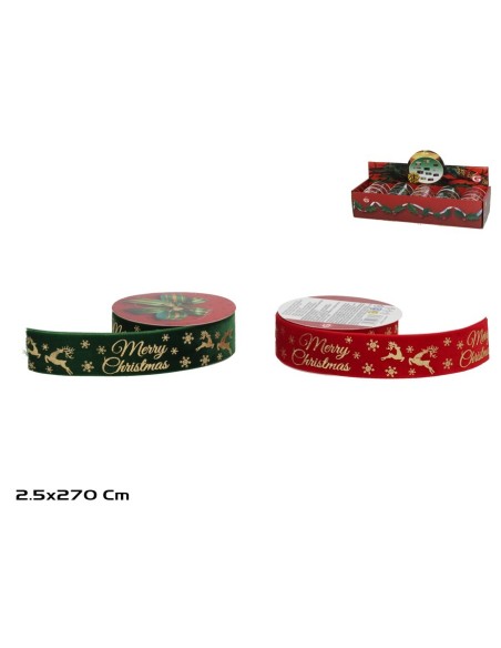 CINTA NAVIDAD 2 STD 2,5X270CM LOKA