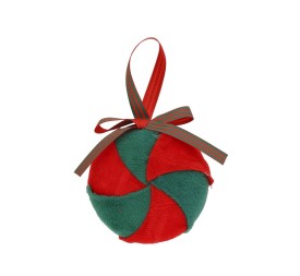 BOLA NAVIDAD 7.5X7.5X2.5CM CANDYH