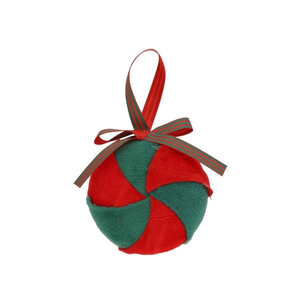 BOLA NAVIDAD 7.5X7.5X2.5CM CANDYH