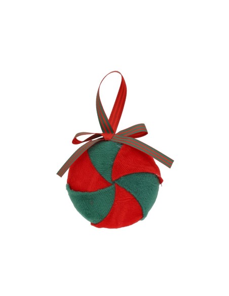 BOLA NAVIDAD 7.5X7.5X2.5CM CANDYH